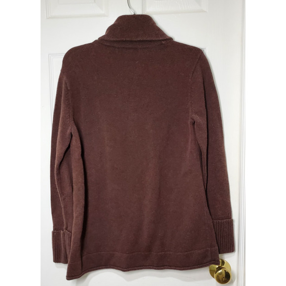 Eddie Bauer Button-Up Brown Cardigan with Pockets Womens Size PL - Picture 5 of 13